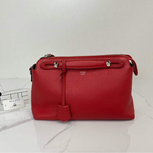 Fendi By The Way Medium Bag-Red - Picture 2 of 7